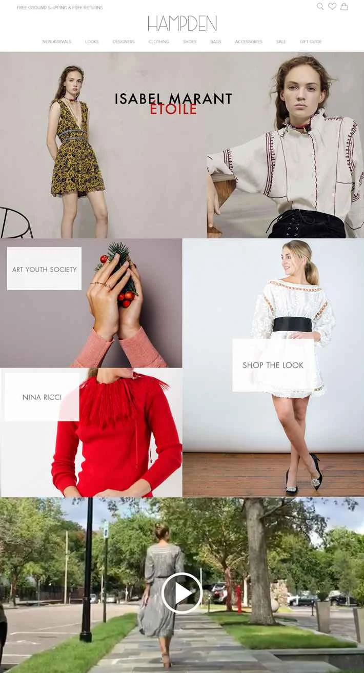 アメリカで最も名声のあるブティックのひとつ、ハンプデン クロージング。