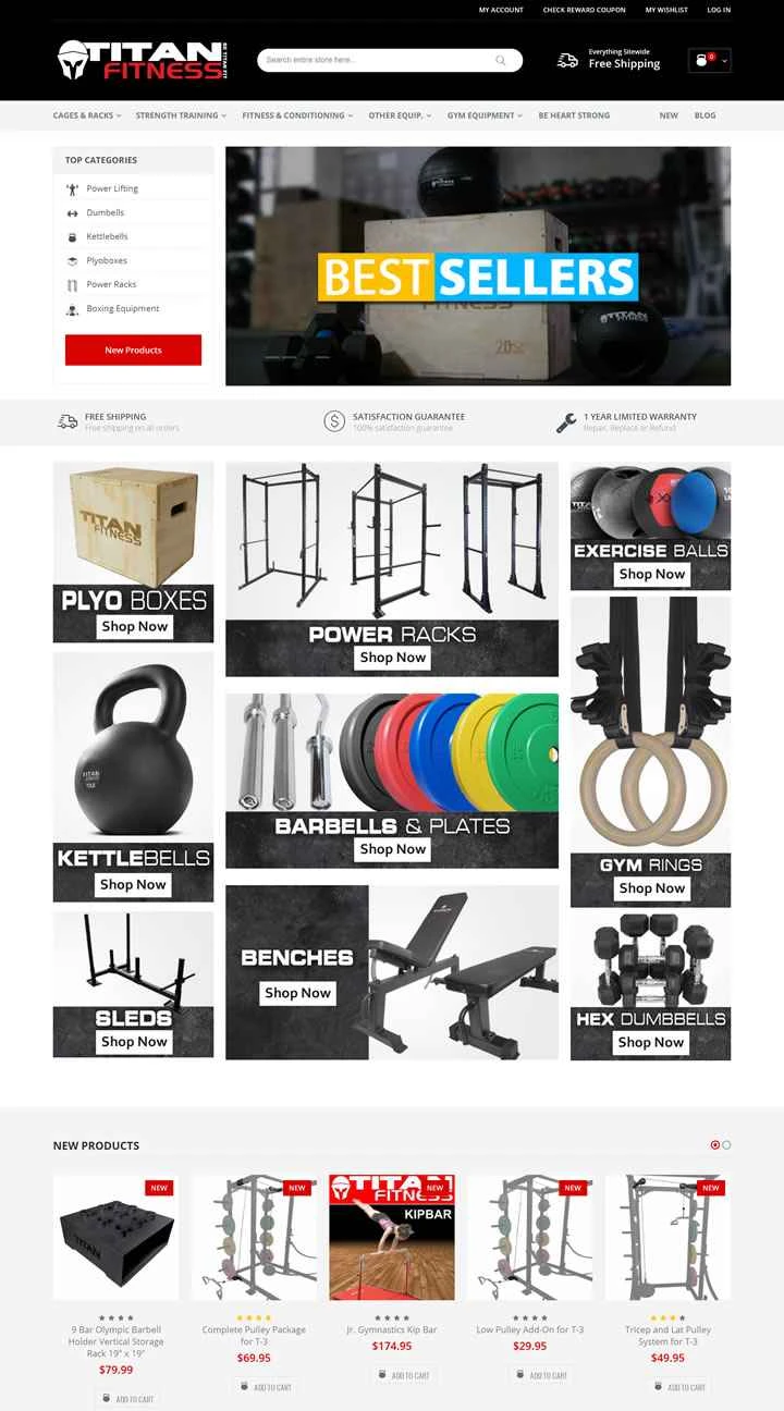 タイタンフィットネス機器