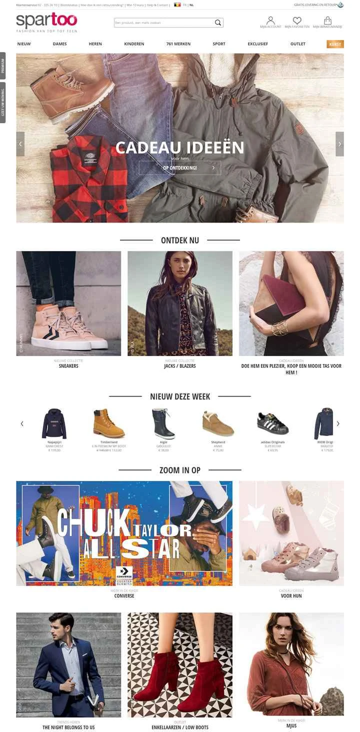 Spartoo Belgium: ヨーロッパのファッションショッピングサイト