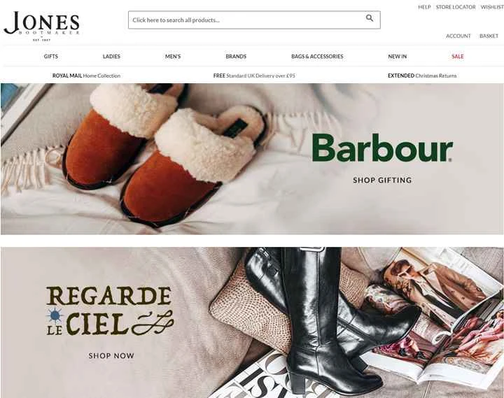 ジョーンズブーツメーカー公式サイト：高品質なブーツとシューズをオンラインで