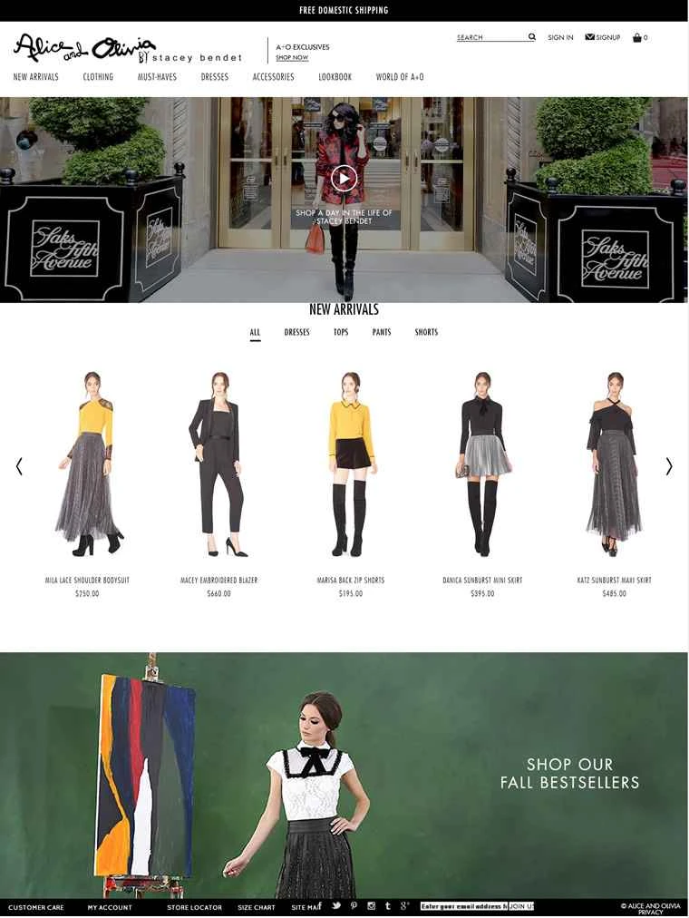 Alice + Olivia: クラシックなレトロスタイルを創造するブランド