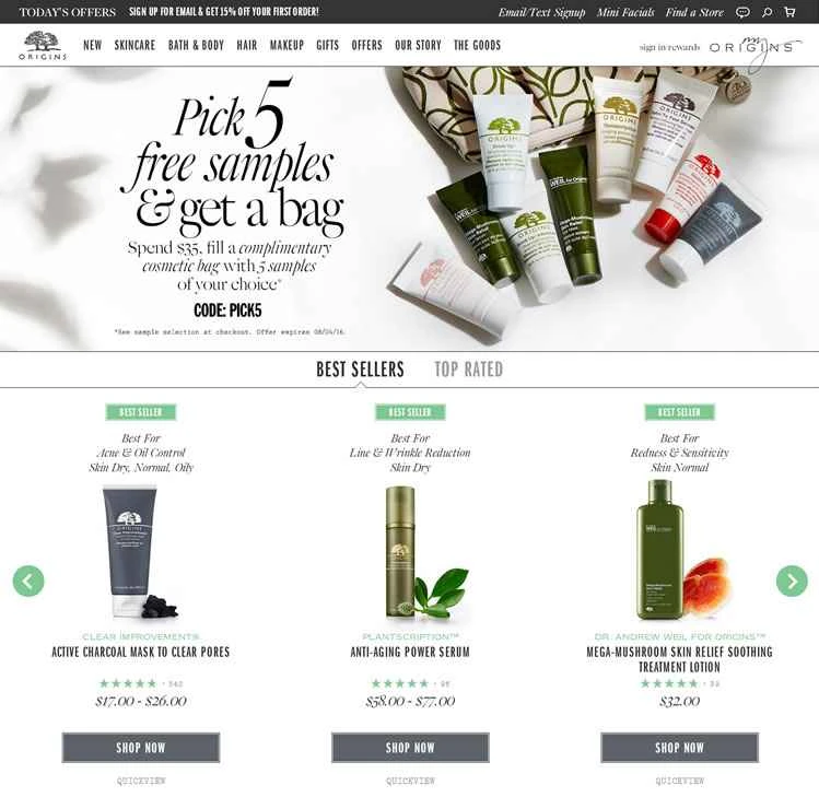 Origins USA 公式サイト: Origins USA