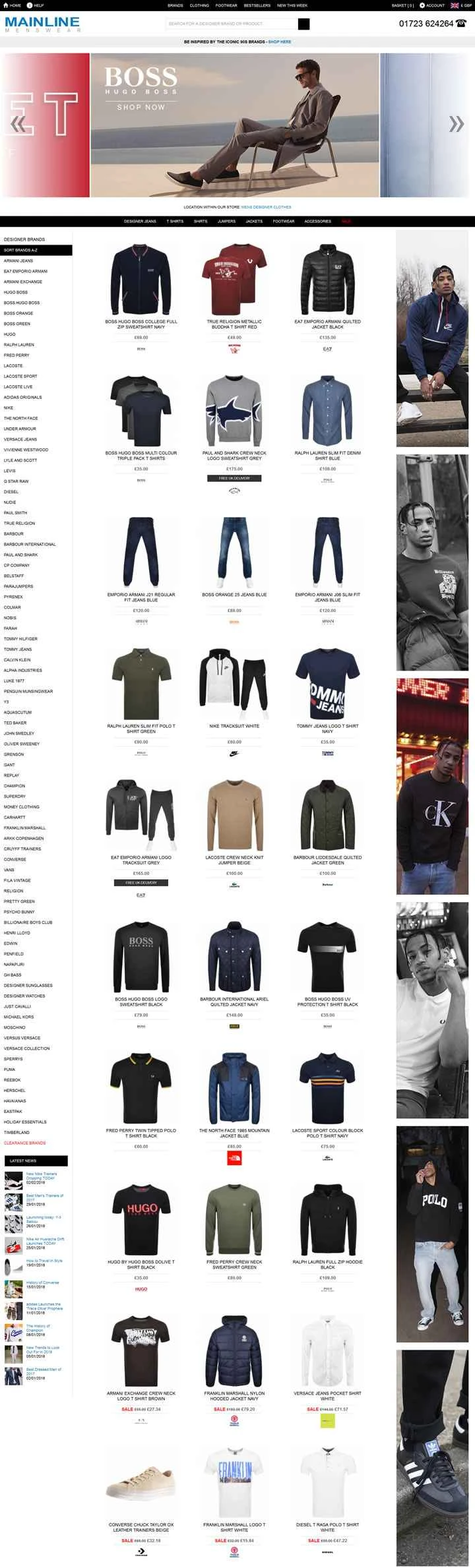 Mainline Menswear は、英国を代表するオンライン紳士服デザイナー衣料小売業者です。