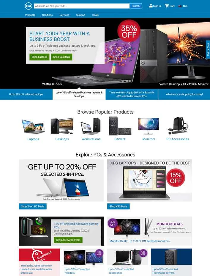 Dellニュージーランド公式ウェブサイト: Dellニュージーランド