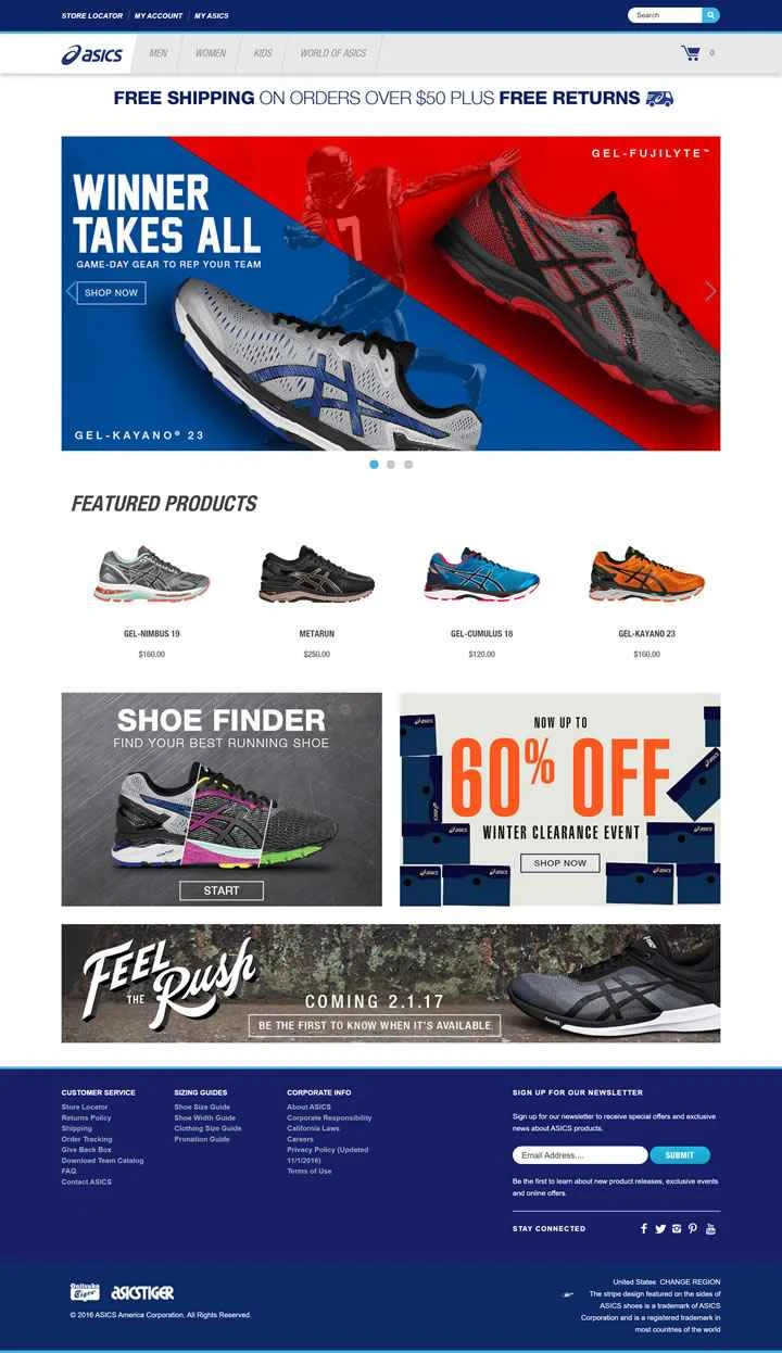 ASICS USA 公式サイト: ASICS USA