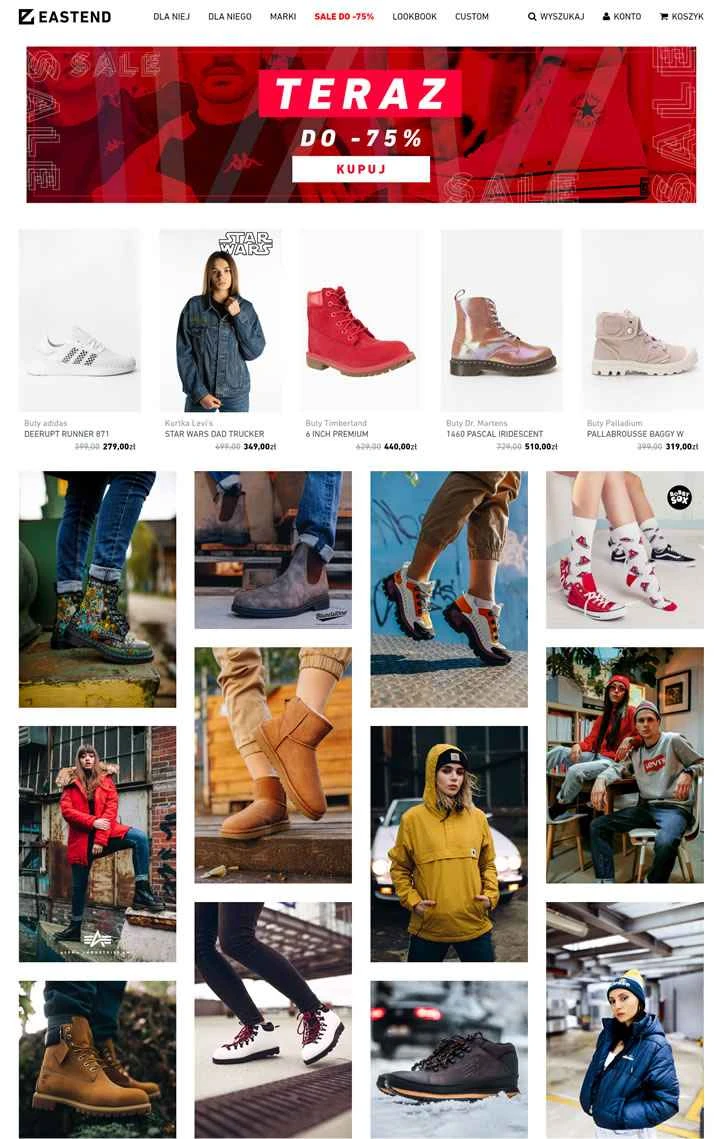ポーランドブランドの靴のオンラインストア：Eastend.pl