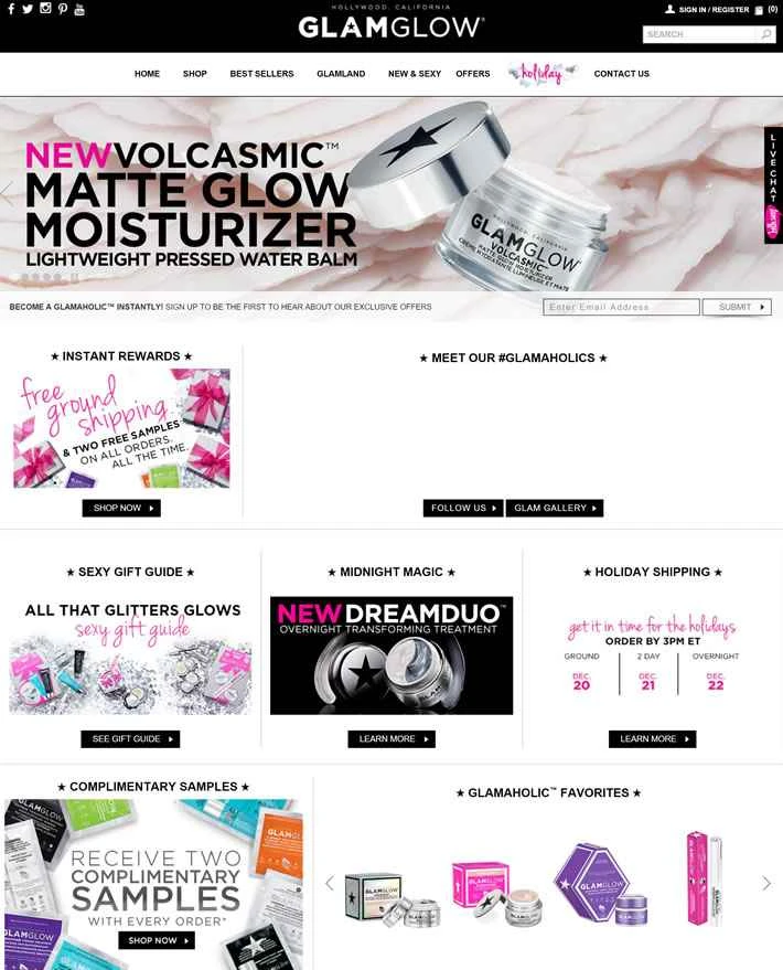 GLAMGLOW US公式サイト：アメリカの有名フェイスマスクブランド