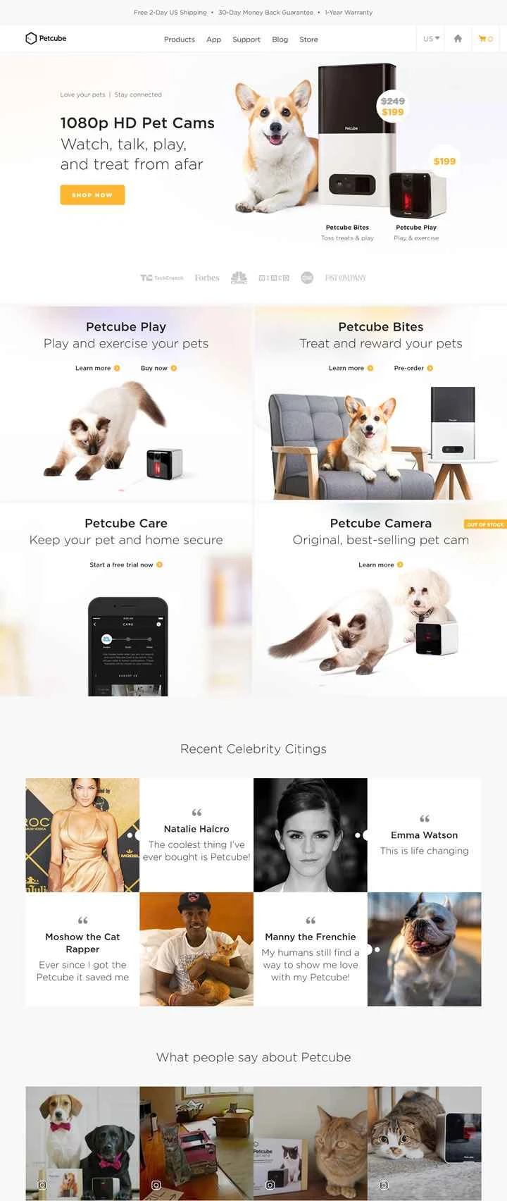 遠隔Wi-Fiペット監視カメラ：Petcube