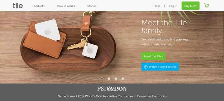 失くした鍵、財布、携帯電話を探す：Tile