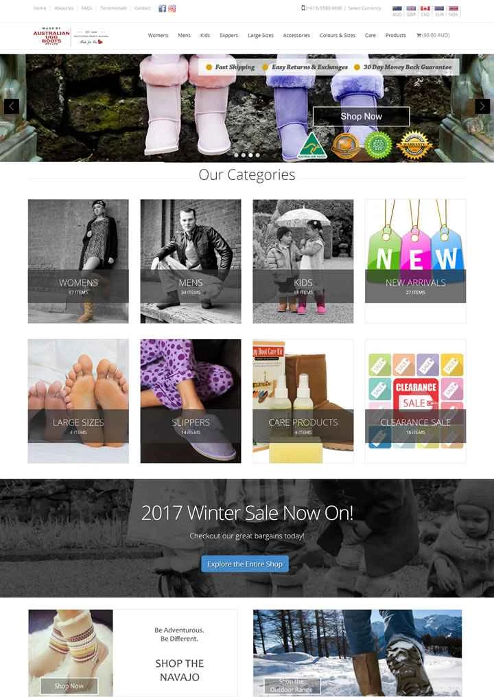 オーストラリアのUGG工場直販：オーストラリアのUGGブーツ