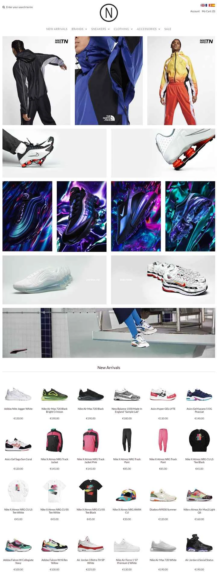 マドリッドの有名なスポーツシューズ店、NOIRFONCE。