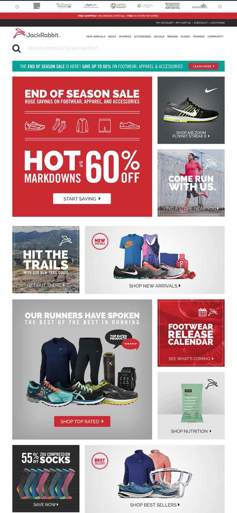 ジャックラビット：ランニング愛好家のためのワンストップサービスウェブサイト