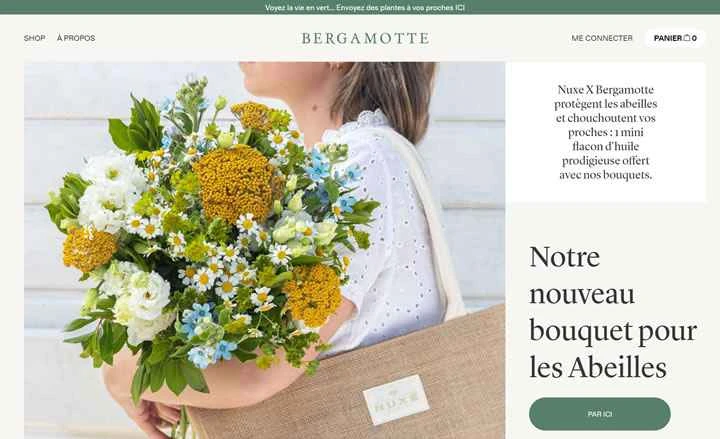 フランスの花配達のエキスパート、ベルガモット