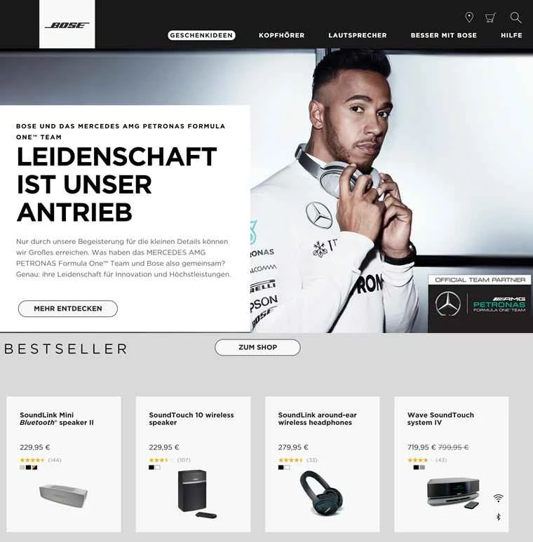 BOSEドイツ公式サイト：音楽の力を探り、究極の体験をお楽しみください