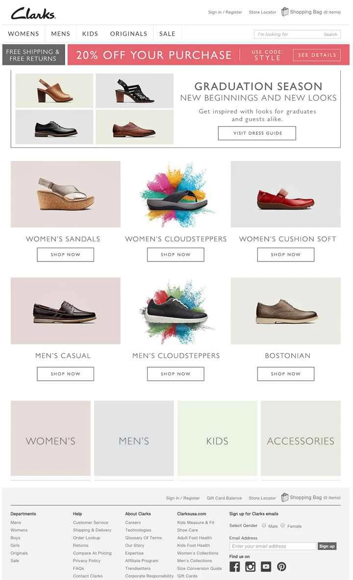 Clarks US公式サイト：世界をリードするフットウェアブランド