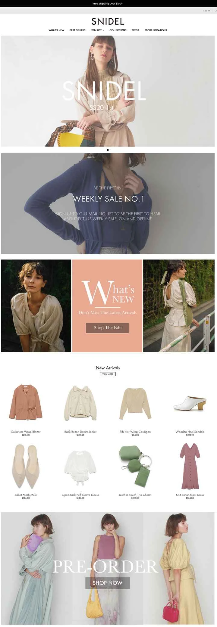 SNIDEL US公式サイト：VIVI誌発、日本No.1ガールズブランド