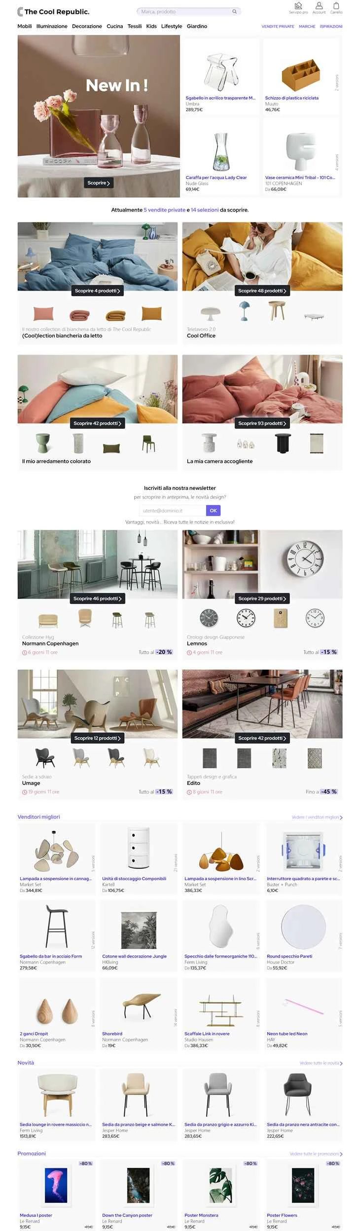 クール・リパブリック・イタリア：400以上のブランドから選べる