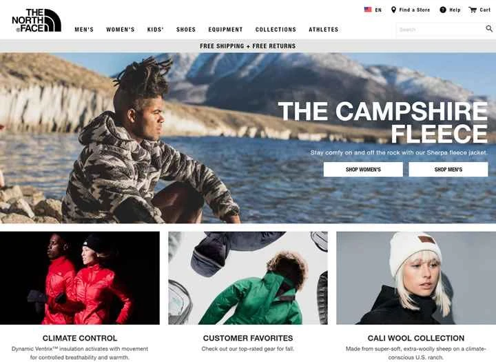 ザ・ノース・フェイスUS公式サイト：アメリカの有名アウトドアブランド