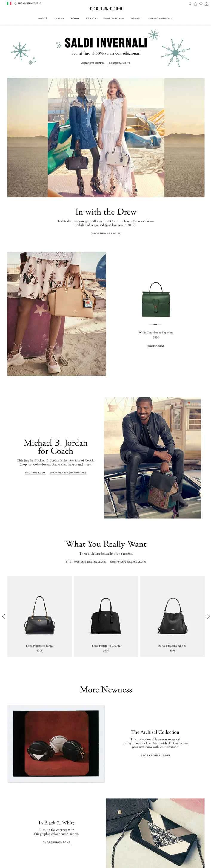 コーチ イタリア 公式サイト: COACH Italy