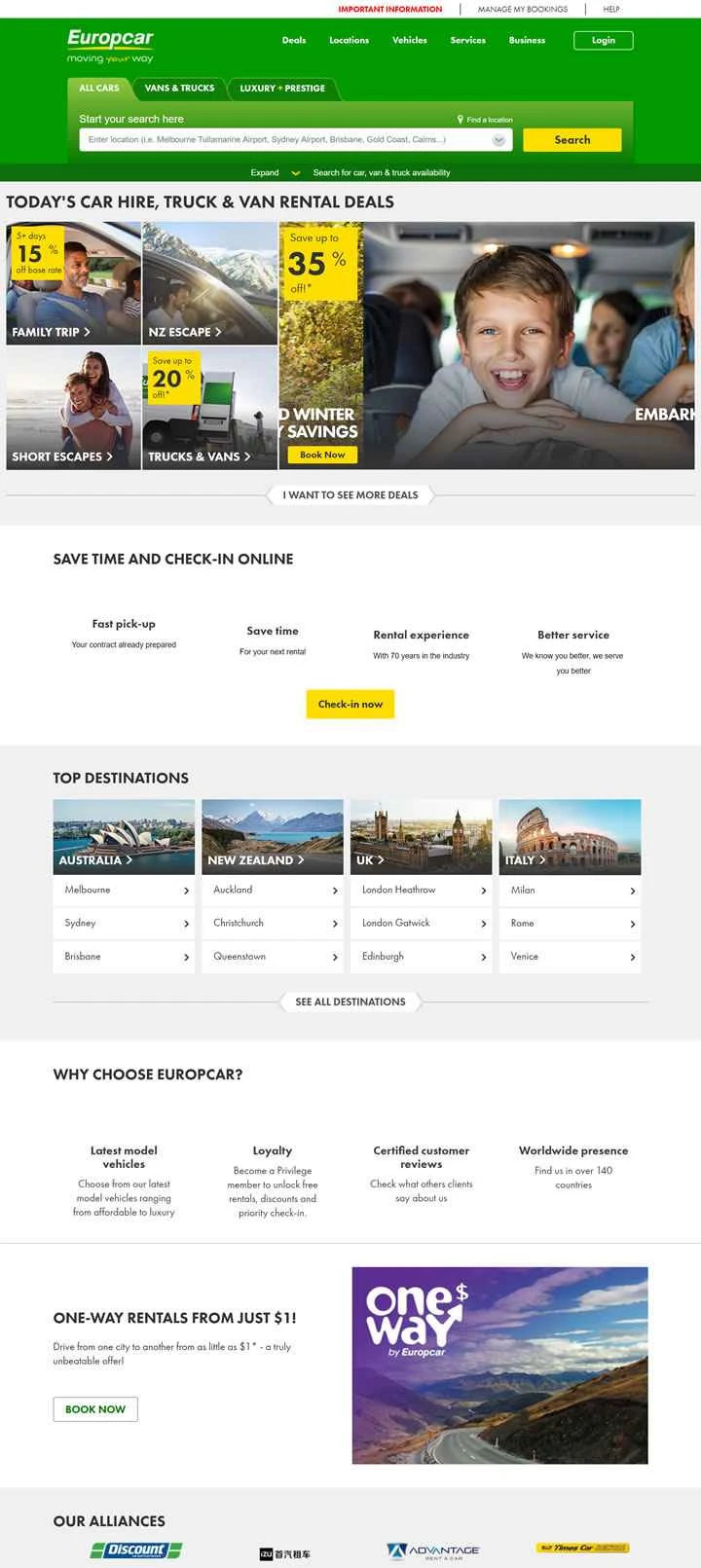 ユーロプカー オーストラリア: レンタカー業界の世界的リーダー。