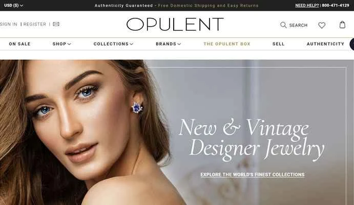 アメリカのジュエリーブティック：Opulent Jewelers