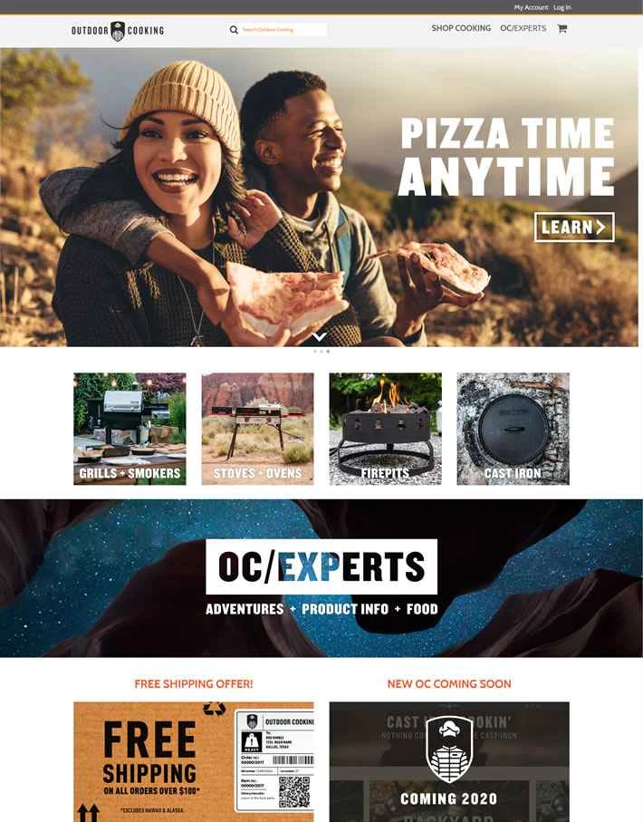 アメリカのアウトドア用品ショッピングサイト：Outdoor Cooking