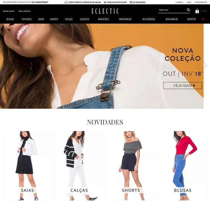 ブラジルの女性服ショッピングサイト：Eclectic