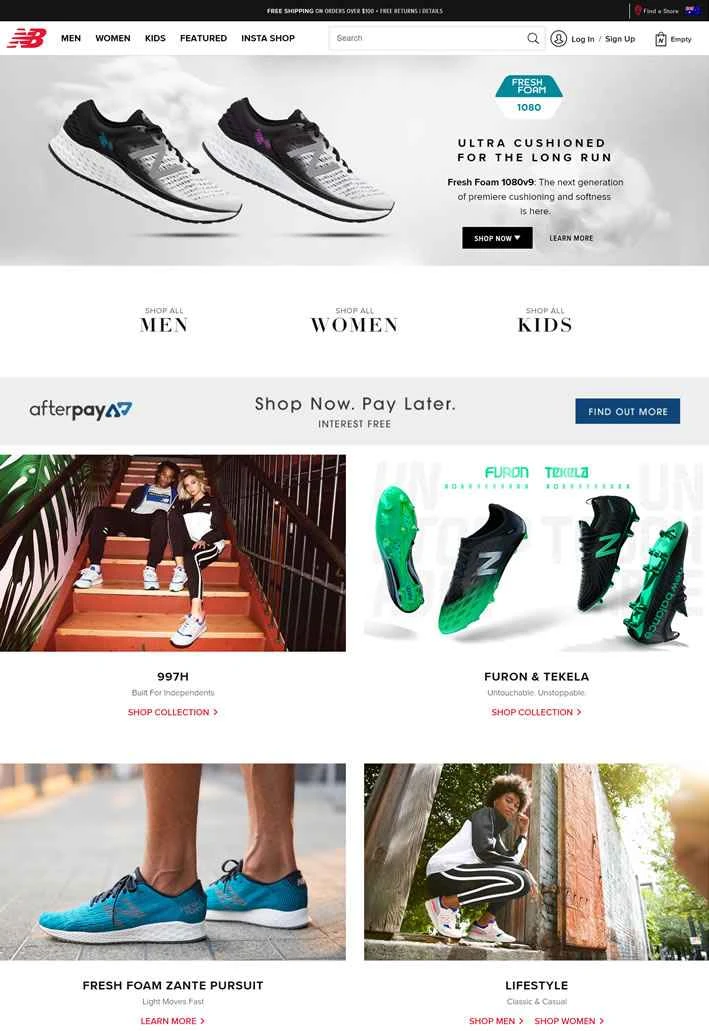 ニューバランス オーストラリア公式サイト：スニーカーとフィットネスアパレル