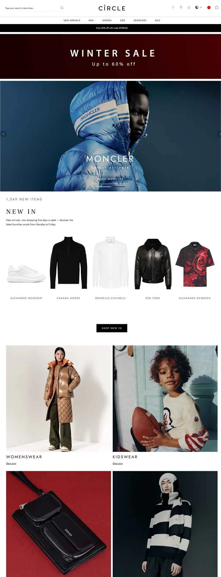 Circle Fashion公式サイト：男性と女性のための高級ブランド