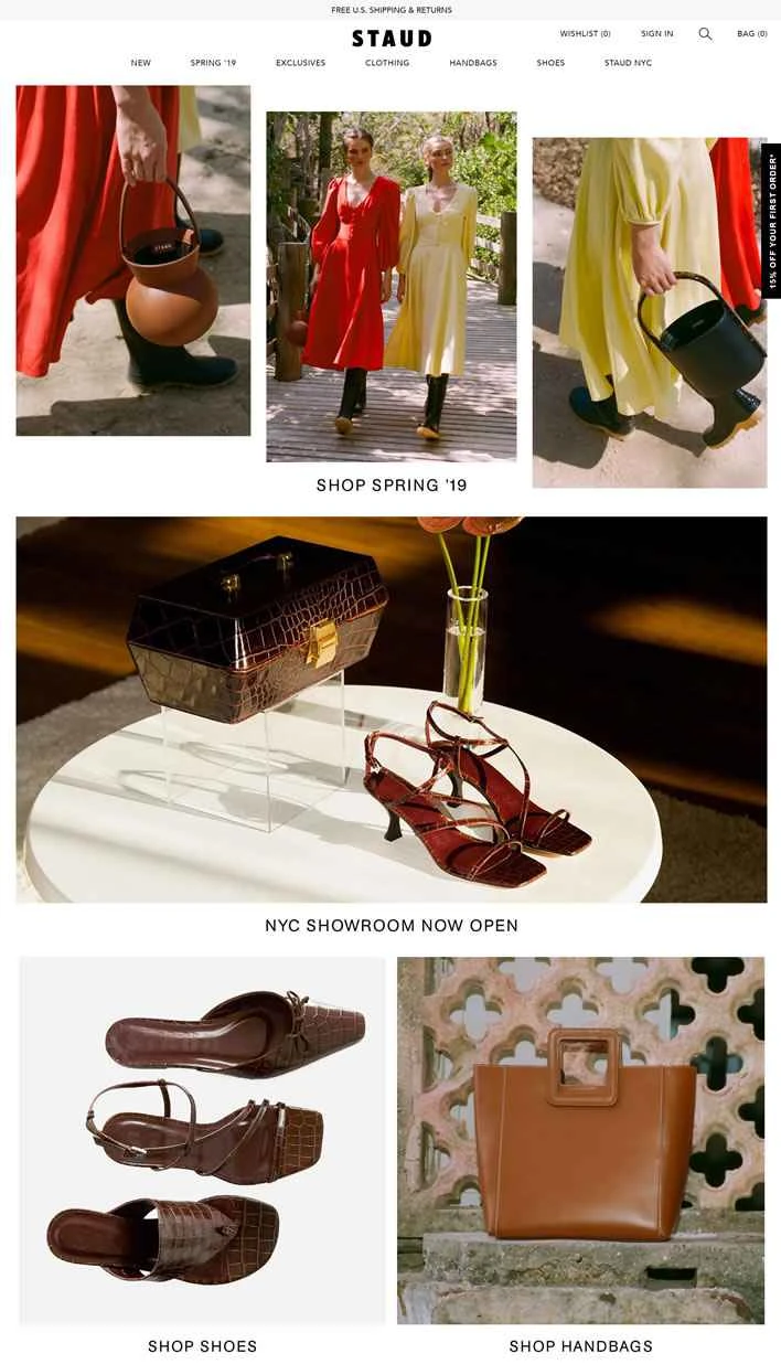 STAUD公式サイト：ロサンゼルスならではのリラックススタイル