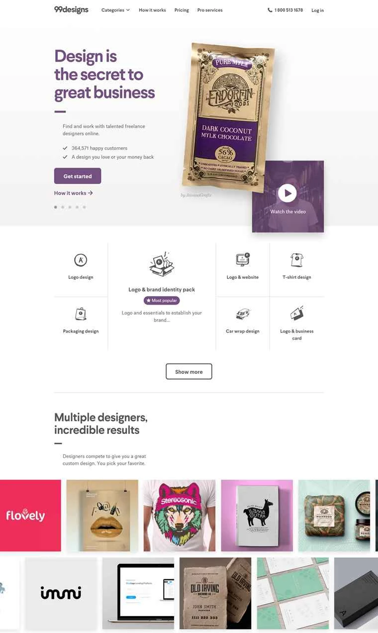 99designs: グラフィックデザインのNo.1国際マーケット