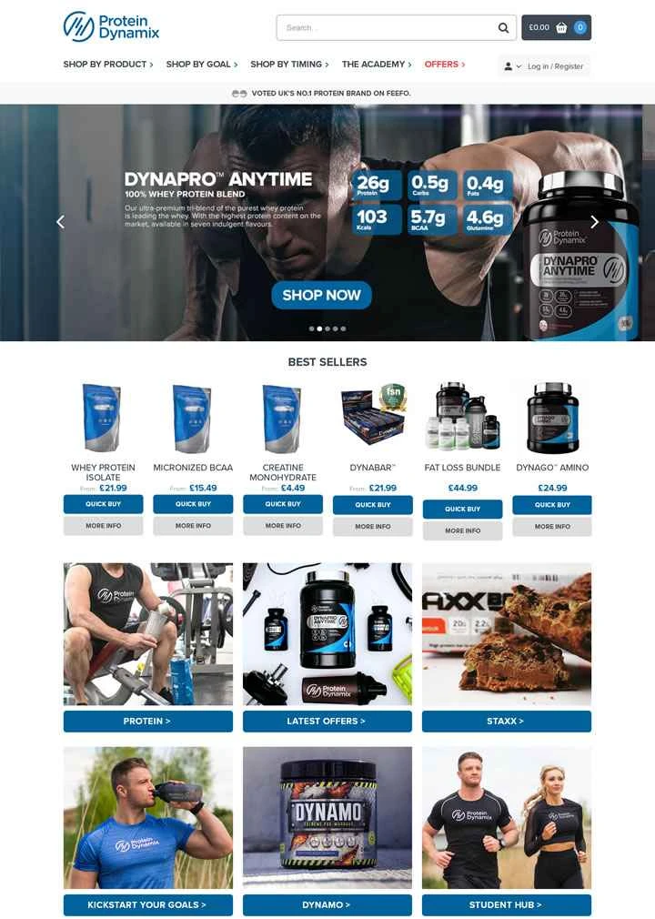 英国を代表するスポーツ栄養ブランド、Protein Dynamix。