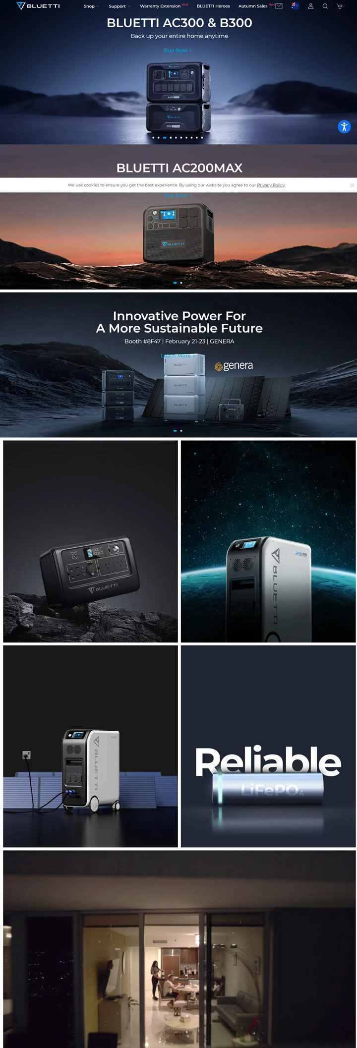 BLUETTI オーストラリア: ポータブル電源、ソーラーパワーキット