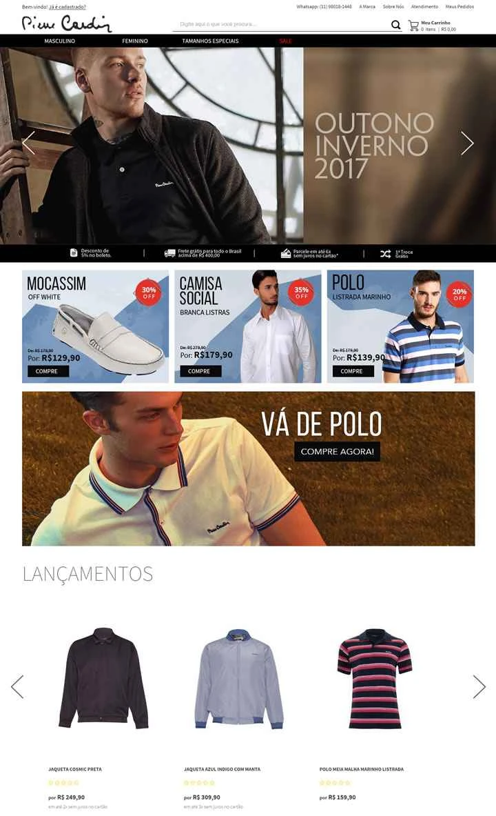 ピエール・カルダン ブラジル公式ストア：ピエール・カルダン