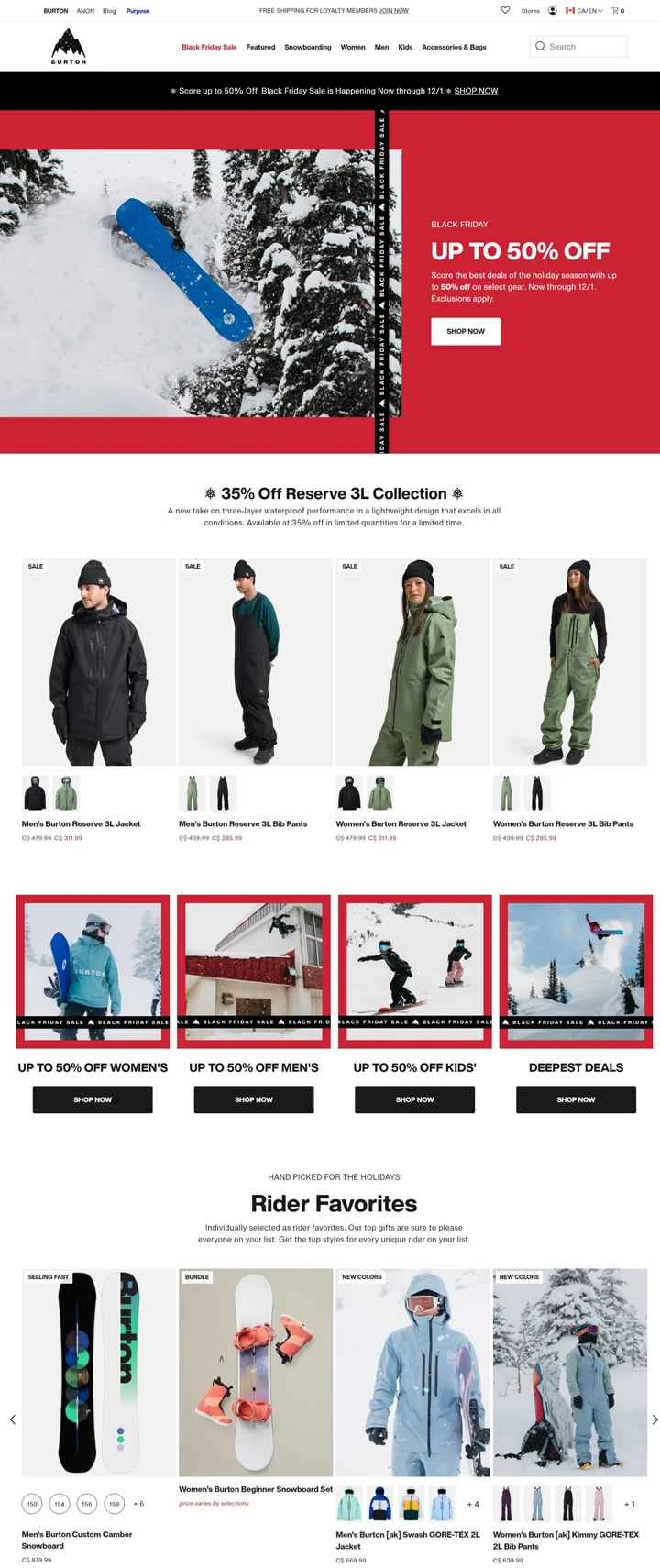 Burton Snowboards Canada 公式サイト: Burton Snowboards
