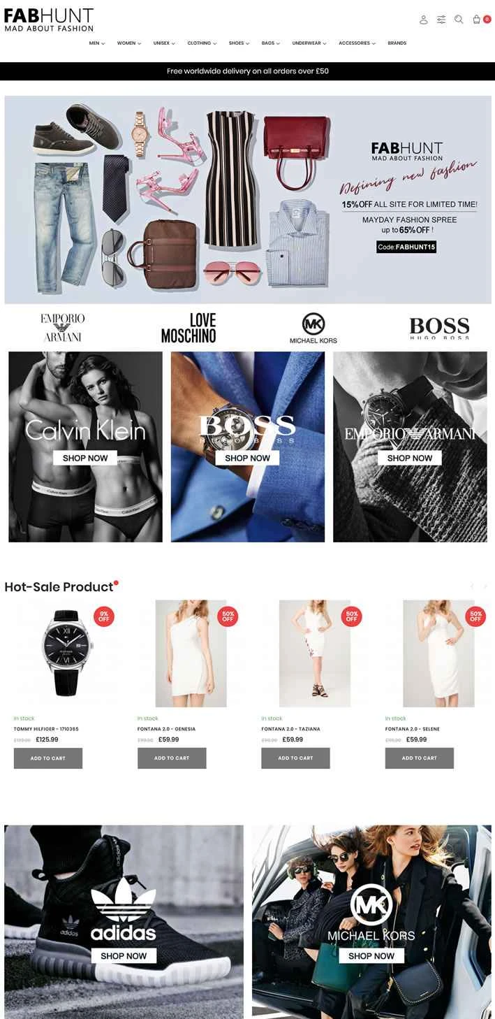 FABHuntは、Unineed傘下のファッションと高級品を扱うウェブサイトです。