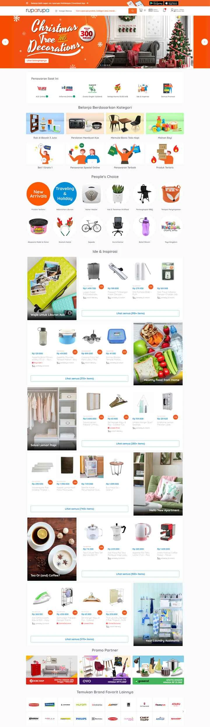 Ruparupa は、インドネシアのナンバー 1 の住宅、ライフスタイル、家具の電子商取引プラットフォームです。