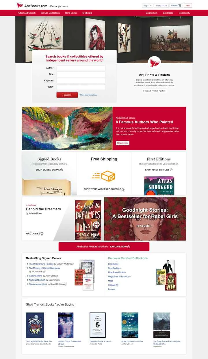 AbeBooks: 海外書籍の頼れる情報源