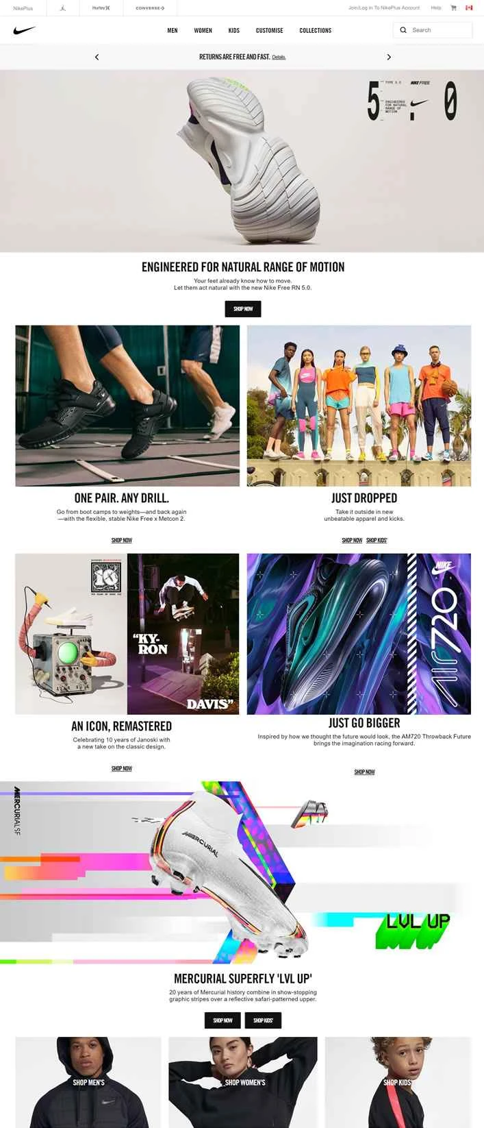 ナイキカナダ公式サイト：Nike.com (CA)
