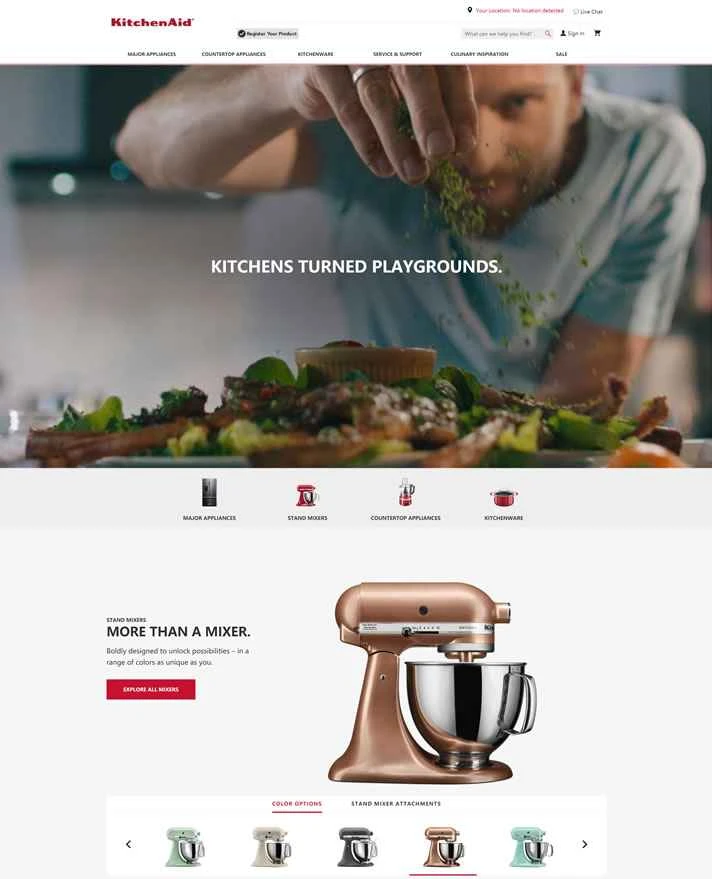 キッチンエイド公式サイト：アメリカの高級キッチン家電ブランド