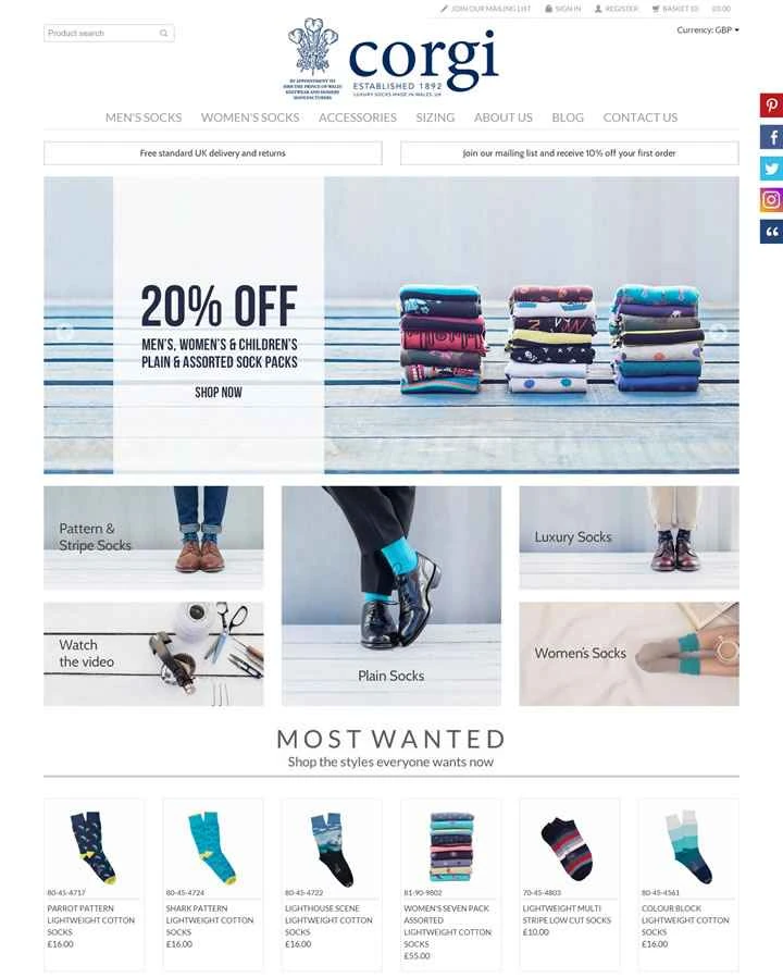 コーギーソックス