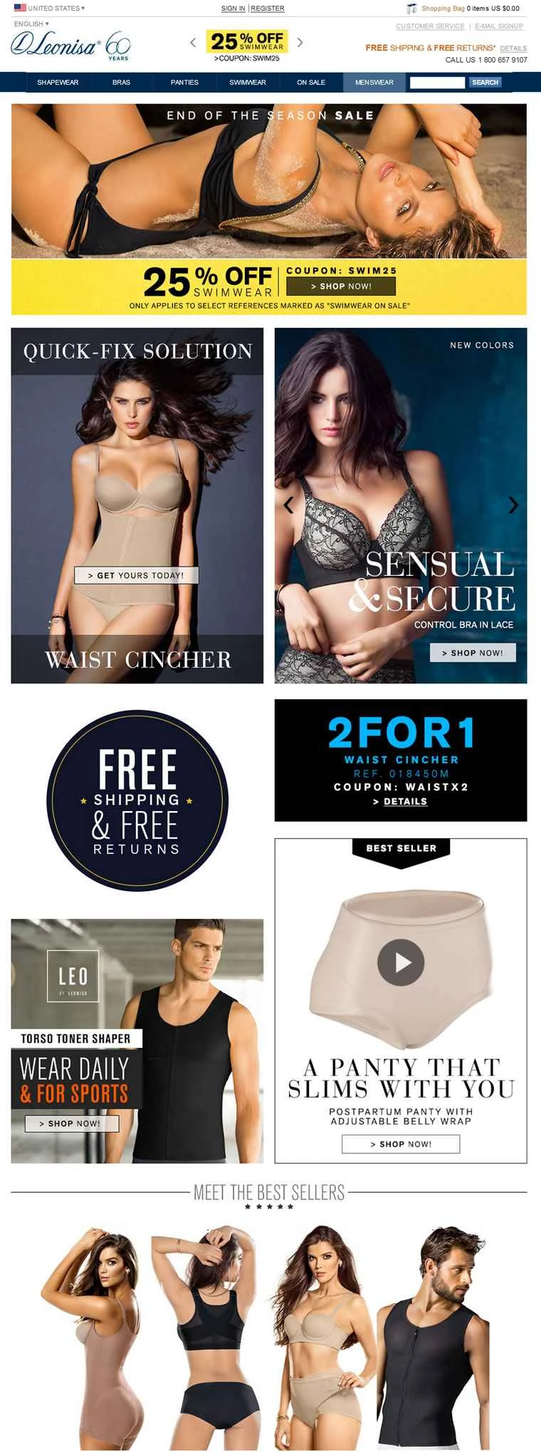アメリカのランジェリーブランド：レオニサ