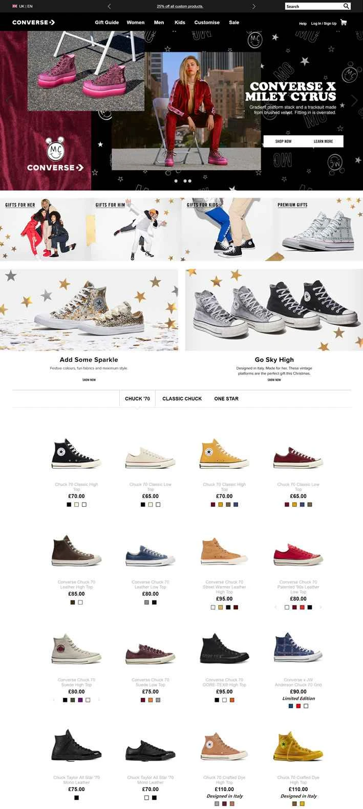 コンバースUK公式サイト：コンバースUK