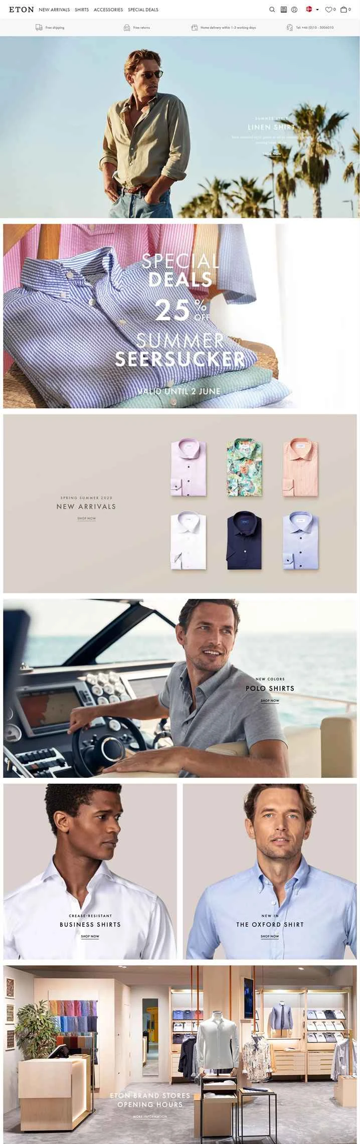 イートン・デンマーク公式サイト：上品なメンズシャツ